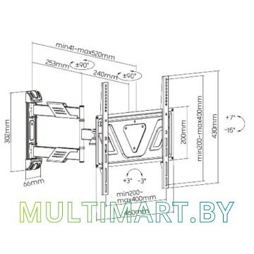Кронштейн MAUNFELD MTM-3255FMDS картинка 8
